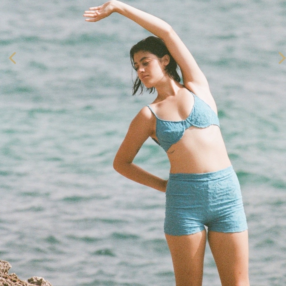 Terry Swim Top and Boy Short Bottoms